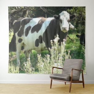 Tapete De Parede Vaca engraçada bonito Midwest que cultiva a