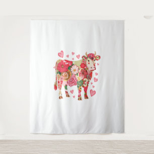 Tapete De Parede Vaca Floral, Design