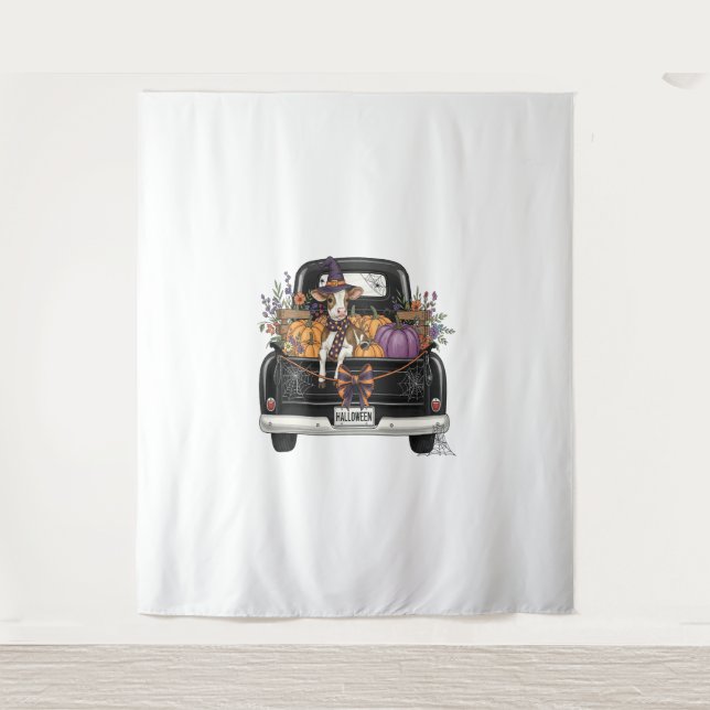 Tapete De Parede Vaca Highland Halloween (Frente)