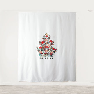 Tapete De Parede Vaca Natal Natal Meninas Rapazes Papais noeis Engr
