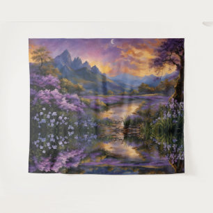 Tapete De Parede Vale da lavanda em Dawn