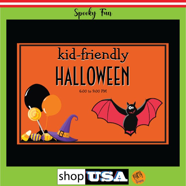 Tapete De Parede Valor de Bargain do Partido Kid-Friendly Halloween (Criador carregado)