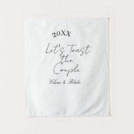 Tapete De Parede Vamos brindar ao noivado da festa de casamento do 