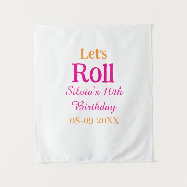 Tapete De Parede Vamos comemorar feliz 10º aniversário (Frente)