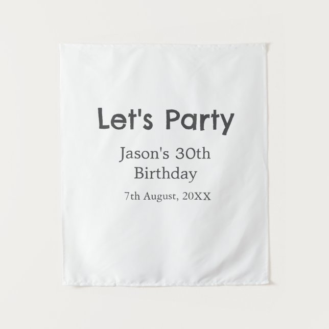 Tapete De Parede Vamos festejar feliz aniversário de 30 anos simple (Frente)