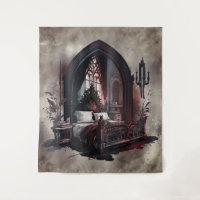 Vampy Boudoir | Suíte Gothic Red Victorian Bedroom