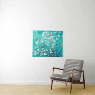 Tapete De Parede Van Gogh Almond Blossoms Turquoise