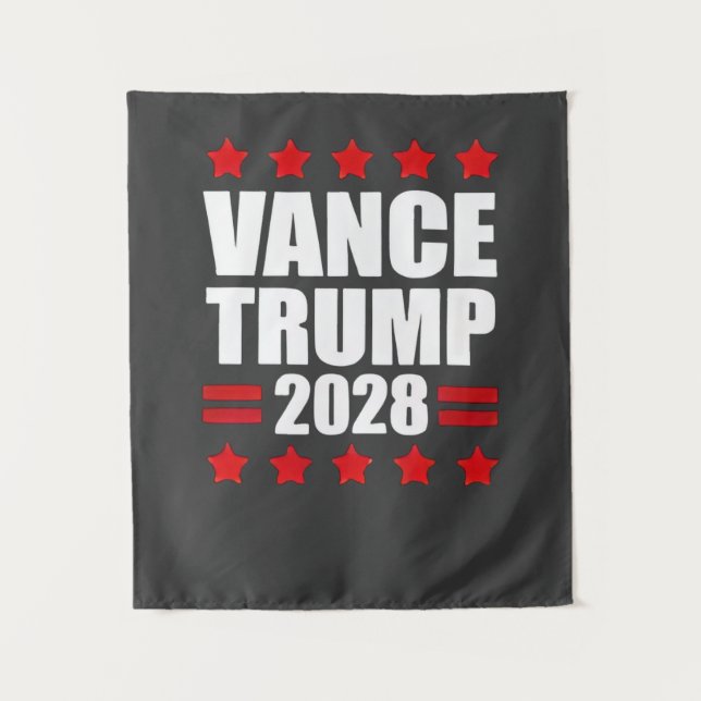 Tapete De Parede Vance Trump Presidencial Eleições 2028 Política (Frente)