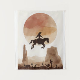 Tapete De Parede Vaqueiro Voador Aquarela