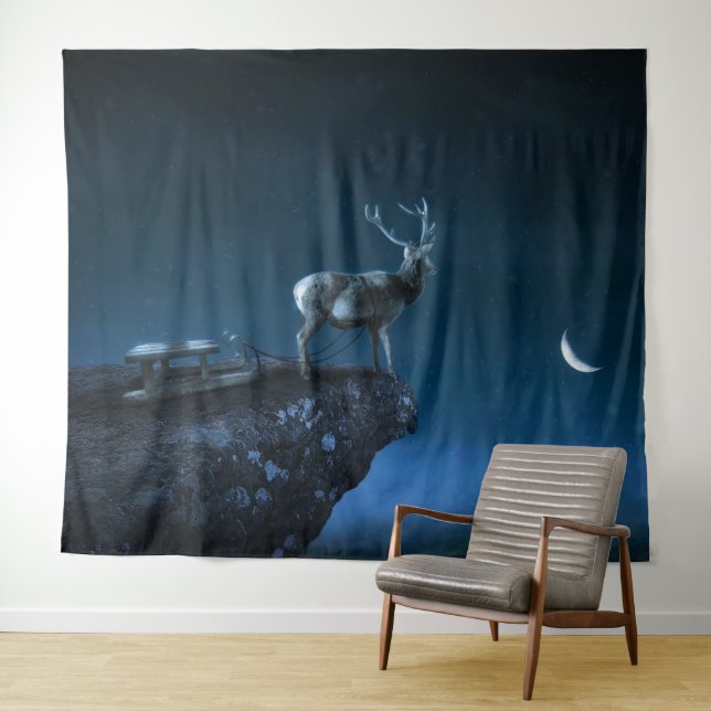 Tapete De Parede veado à luz da lua (In Situ (Horizontal))