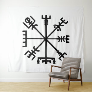 Tapete De Parede Vegvísir (Bússola Viking)