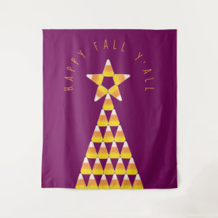 Tapete De Parede Vela de Pilar de Queda de Árvore de Natal de Milho