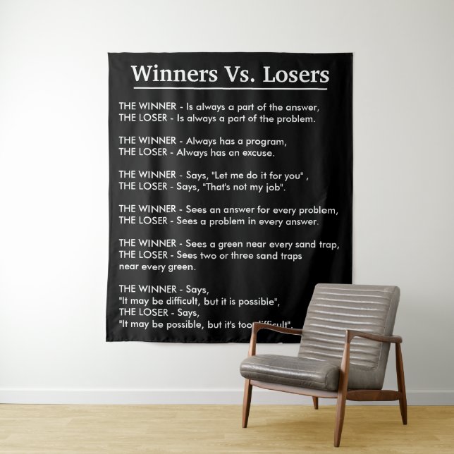 Tapete De Parede Vencedores Vs Perdedores (In Situ)