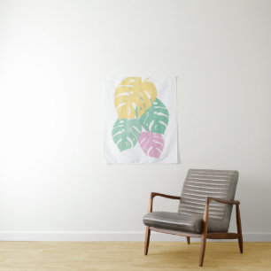 Tapete De Parede Verde Tropical - Folhas de Monstera