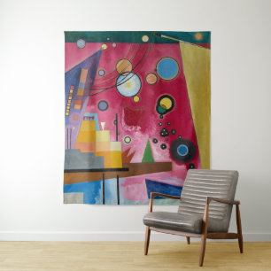 Tapete De Parede Vermelho Pesado Kandinsky