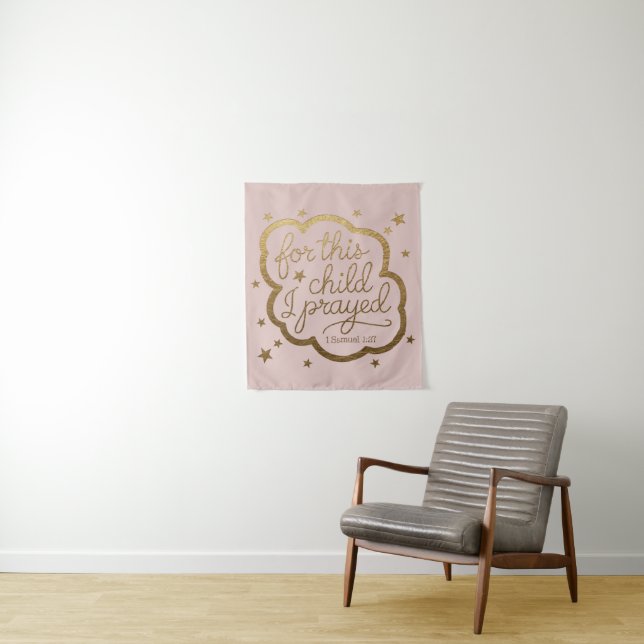 Tapete De Parede Versículo da Bíblia de 1 Samuel 1:27 (In Situ)