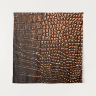 Tapete De Parede Vestido: textura de couro crocodilo.