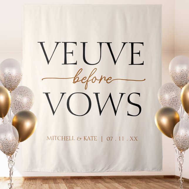 Tapete De Parede Veuve Antes de Vows Tan Brown Chá de panela (Veuve Before Vows Tan Brown Bridal Shower Tapestry
)