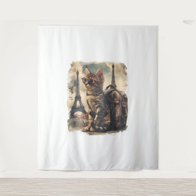 Tapete De Parede Viagem Buddy Cat (Frente)