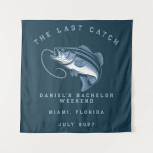 Tapete De Parede Viagem de Fim de Semana com Tema de Pesca Despedid