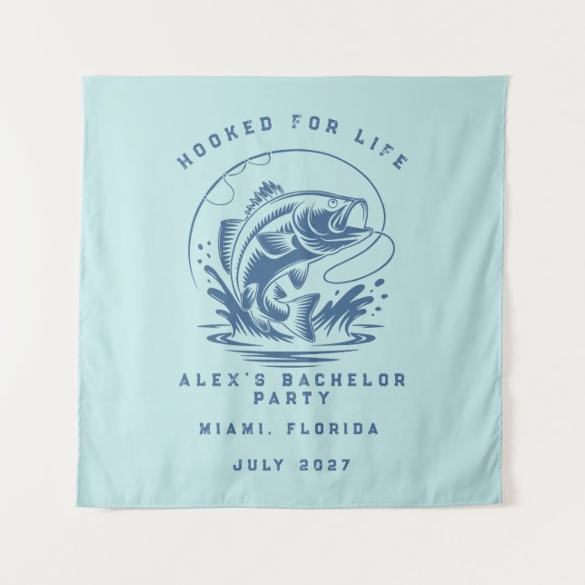 Tapete De Parede Viagem de Fim de Semana com Tema de Pesca Elegante (Frente)