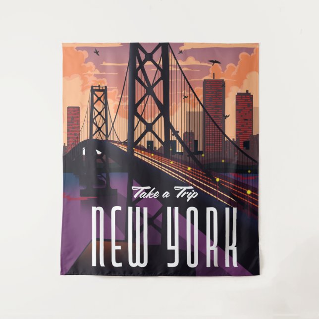 Tapete De Parede Viagem Para Nova York (Frente)
