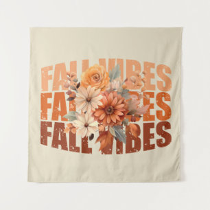 Tapete De Parede Vibrações de outono aquarela flores silvestres fol