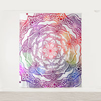 Vibrant Mandala Art Belo Na moda Chic Elegante