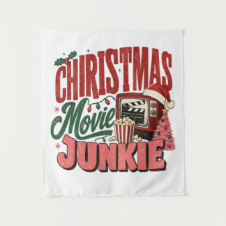 Tapete De Parede Viciado em Filmes de Natal Retrô
