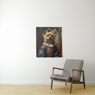 Tapete De Parede Victorian Yorkshire Terrier em Clothes Whimsical