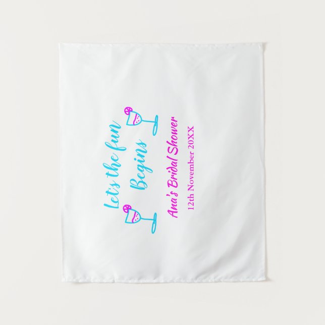 Tapete De Parede Vida de noiva de vidro de vinha rosa azul vamos di (Frente)