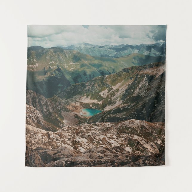 Tapete De Parede Vida Selvagem do Lago Montanha: Serenidade Elevada (Frente)