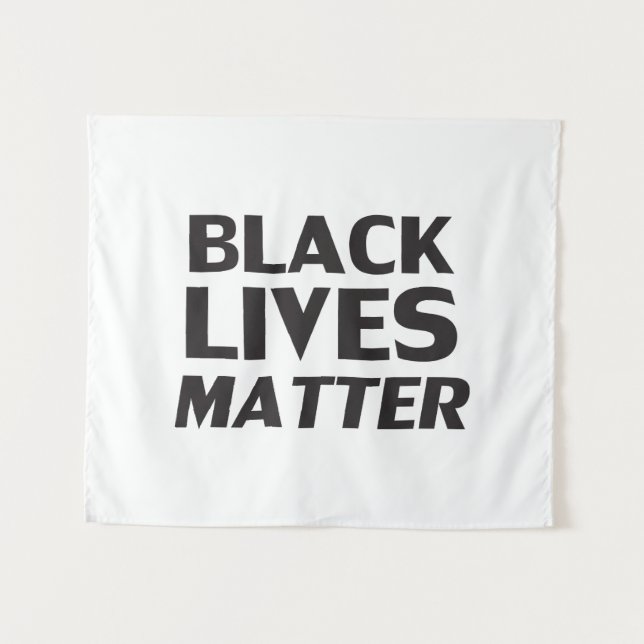 Tapete De Parede Vidas Negras Importam a tipografia moderna negra b (Frente (Horizontal))