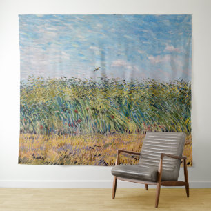 Tapete De Parede Vincent van Gogh - Campo de Trigo com uma Cotovia