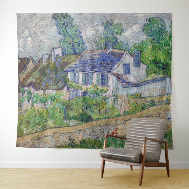 Tapete De Parede Vincent van Gogh - Casas em Auvers (In Situ (Horizontal))