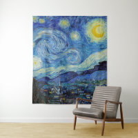 Vincent Van Gogh Noite Estrelada Arte Fina Vintage