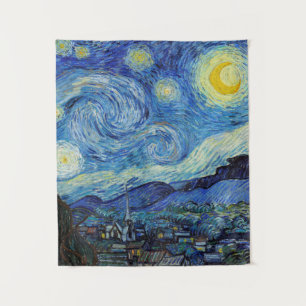 Tapete De Parede Vincent Van Gogh Noite Estrelada Arte Fina Vintage