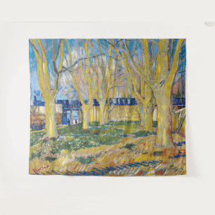 Tapete De Parede Vincent van Gogh - O Trem Azul