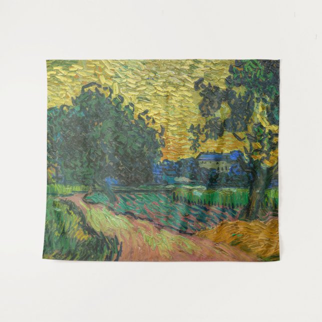 Tapete De Parede Vincent van Gogh - Paisagem em Twilight (Frente (Horizontal))