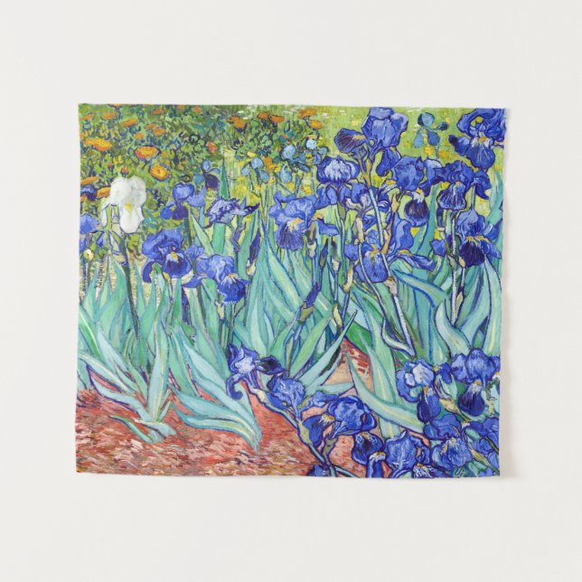 Tapete De Parede Vincent Van Gogh pintando Íris (Frente (Horizontal))