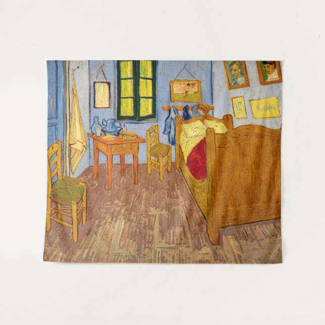 Tapete De Parede Vincent van Gogh - Quarto de Vincent em Arles (Frente (Horizontal))
