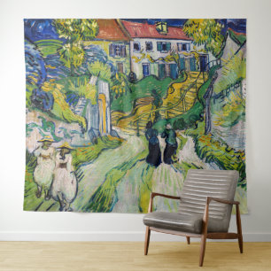 Tapete De Parede Vincent van Gogh - Stairway em Auvers
