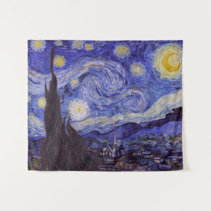 Tapete De Parede Vincent Van Gogh Starry Night Vintage Fine Art