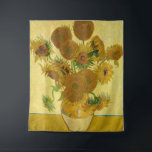 Tapete De Parede Vincent van Gogh - Vase com Quinze Girassóis<br><div class="desc">Vase com Quinze Girassóis / Vase avec quinze Tornesols - Vincent Van Gogh,  agosto de 1888 - Girassóis versão 1888 (F454)</div>