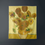Tapete De Parede Vincent van Gogh - Vase com Quinze Girassóis<br><div class="desc">Vase com Quinze Girassóis / Vase avec quinze Tornesols - Vincent Van Gogh,  agosto de 1888 - Girassóis versão 1888 (F454)</div>