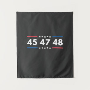 Tapete De Parede Vintage 45 47 48 Trump 2024 EUA Flag Presidente