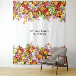 Tapete De Parede Vintage Art Floral Pattern Spring Flowers Primrose