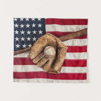 Tapete De Parede Vintage Baseball