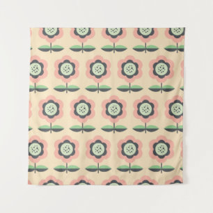 Tapete De Parede Vintage Clássica: Design Floral Sem Costura