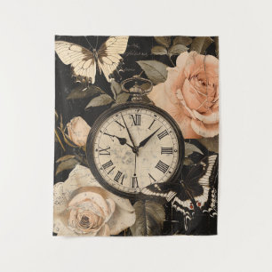 Tapete De Parede Vintage Compass & Butterfly - Papel Russo (5)